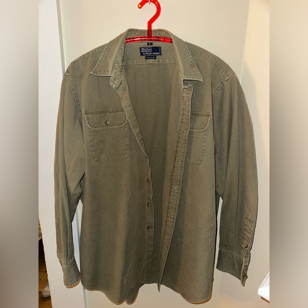 Polo Ralph Lauren over shirt mens army green xl